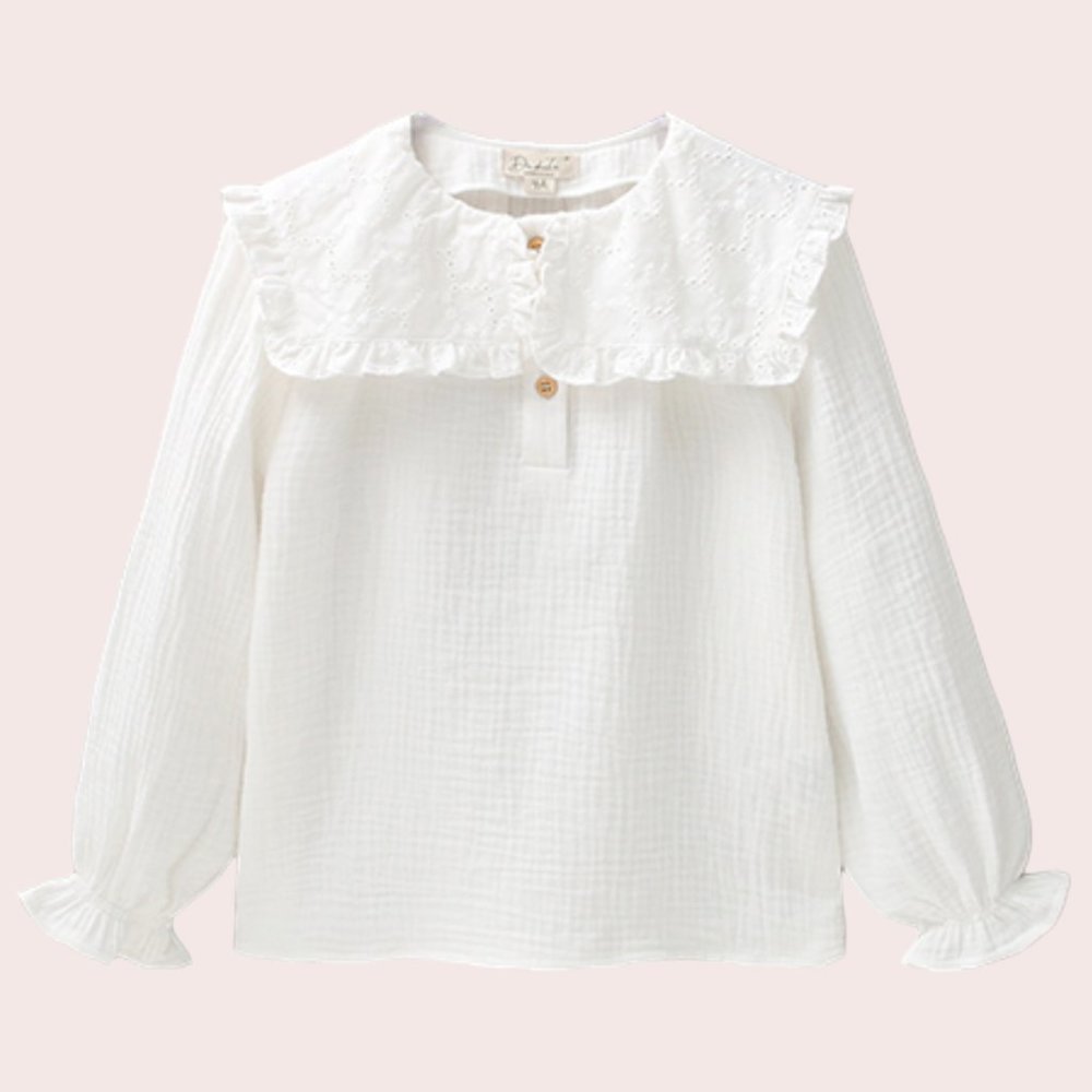 LITTLE GIRLS CLOTHES  WHITE SHIRT